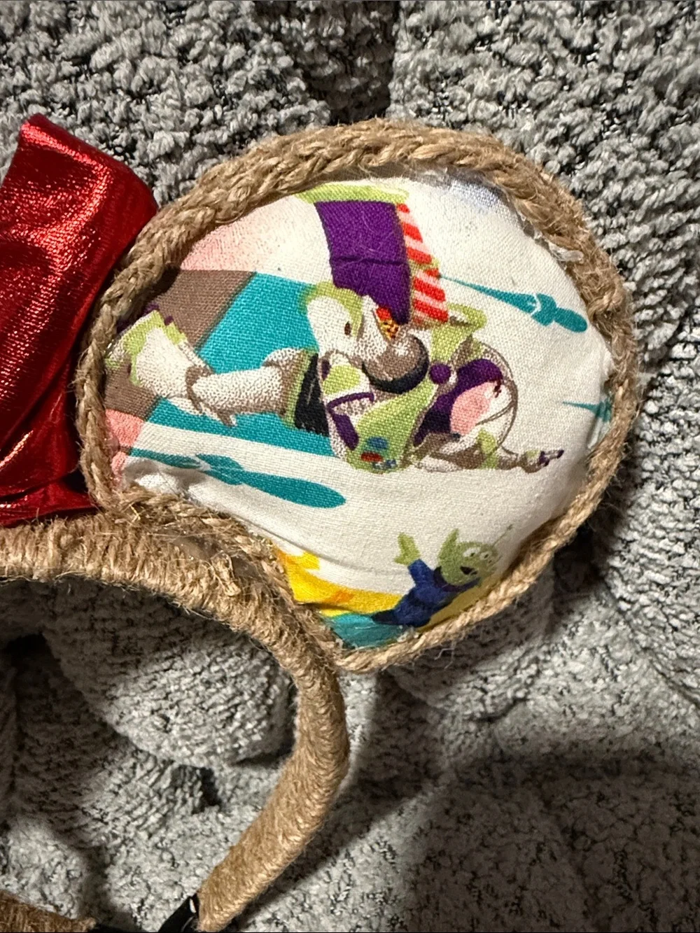 Toy Story  Themed Minnie Ears Headband with Red Bow